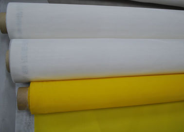 China Yellow Polyester Mesh Fabric Silk Screen Tshirt Printing High Density , 91 Micron supplier