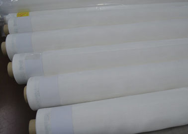 China SGS FDA Silk Screen Printing Mesh 53&quot; With PET 100% Material , White / Yellow Color supplier