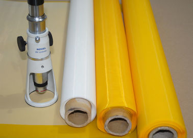 China Low Elasticity 102 Inch Polyester Bolting Cloth , 110 Mesh Screen For Ceramics Printing supplier