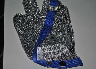 Cut Resistant 304 Stainless Steel Chain Mail Gloves For Butcher , Size Custom