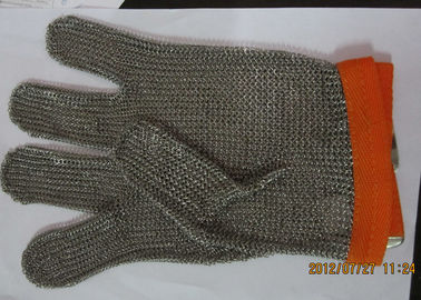 China Butcher Anti Cutting Stainless Steel Gloves With Metal Plates , High Strength supplier