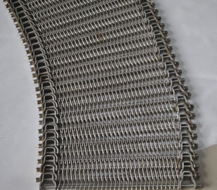China Smooth Spiral Grid Wire Mesh Curved Convey Belt U shape side links supplier