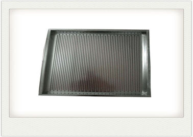 Perforated Baked Wire Mesh Tray / Stainless Steel Mesh Tray For Drying