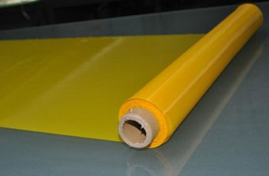 China Yellow T- Shirt  Screen Printing Fabric Mesh 87&quot; , Polyester Printing Mesh High Modulus supplier