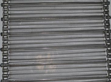 China 304 SS Flat Flex Wire Belt , Mesh Spiral Conveyor Belt For Food Processing supplier