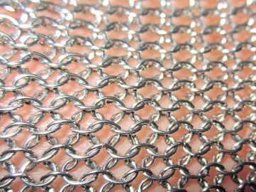 Chain Mail Gloves For Cutting , Metal Mesh Safety Gloves Cut Resistant