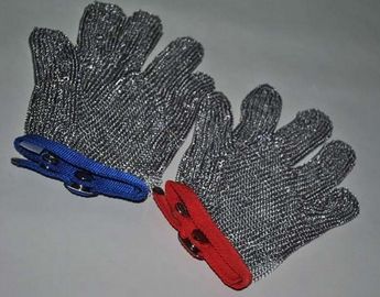 China Cut Resistant 304 Stainless Steel Gloves Chainmail Mesh For Butcher , Size Custom supplier