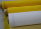 50 Inch 80T Polyester Screen Printing Mesh For Ceramics Printing , White / Yellow Color supplier