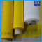 Yellow Polyester Mesh Fabric Silk Screen Tshirt Printing High Density , 91 Micron supplier