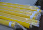 Yellow 80 Thread Polyester Mesh Screen Fabric For Textile Printing , 250cm Width supplier