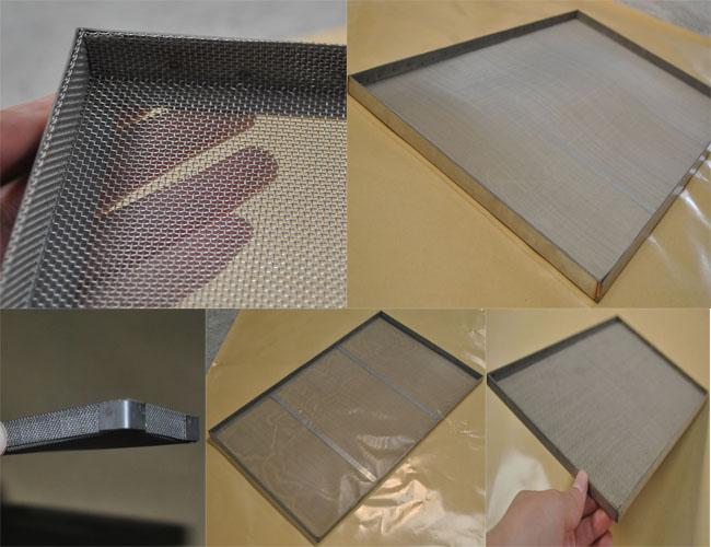 Food Grade Wire Mesh Tray , Wire Basket Cable Tray For Oven Food Processing