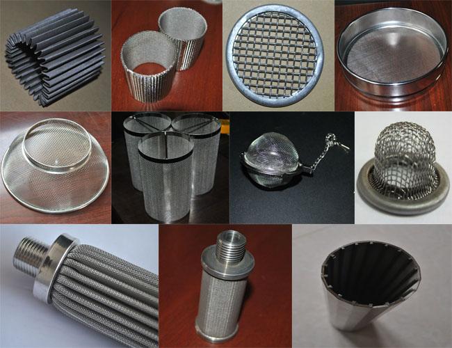 Sintered / Perforated Stainless Steel Mesh Filter Cartridge Stable Structure