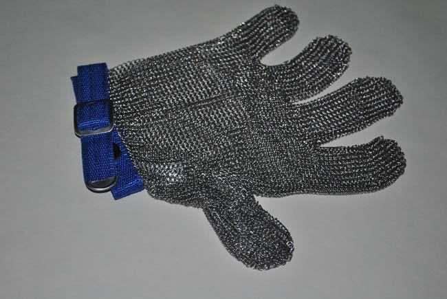 Cut Resistant 304 Stainless Steel Gloves Chainmail Mesh For Butcher , Size Custom
