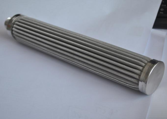 304 SS Pleated Wire Mesh Filter Cartridge / Element With Single / Multi Layer