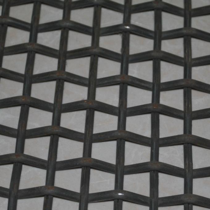 Heavy Duty Carbon Steel Crimped Wire Mesh Sheet For Coal Sifting / Construction