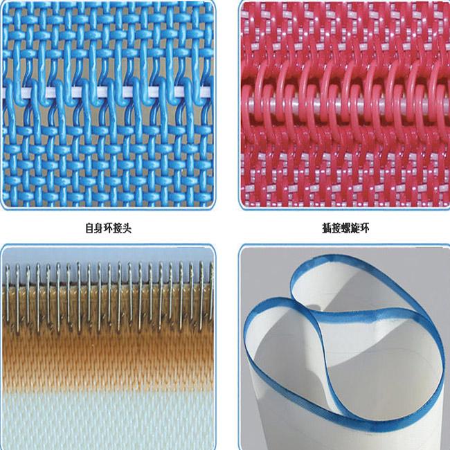 White / Blue Polyester Mesh Belt For Fiber Board Plants 05902 , 1- 6 Meter