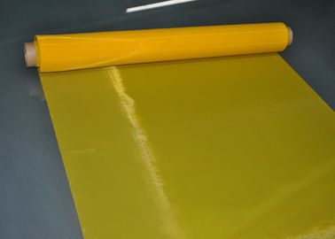 China Yellow 64T - 55 Micron Polyester Screen Printing Mesh For Printed Circuit Boards supplier