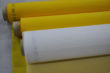 China 77T 100%Polyester Screen Printing Mesh For Ceramics Printing WIth Yellow Color supplier