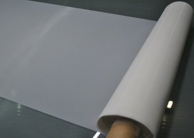 China Low Elasticity White Polyester Bolting Cloth 60 Mesh For PCB Printing / Filtration supplier