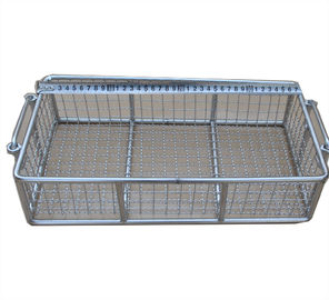 Metal Stainless Steel Wire Basket For Fruit Washing / Frying /Steaming