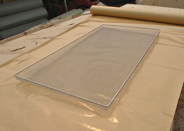 SS 304 Industrial Rectangular Wire Mesh Basket Perlindungan Lingkungan