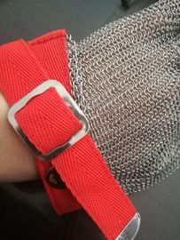 Safety Stainless Steel Mesh Butcher Gloves , Chain Mail Protective Gloves 