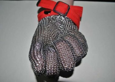 Cut Resistant 304 Stainless Steel Gloves Chainmail Mesh For Butcher , Size Custom