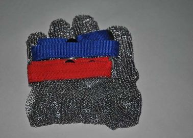 Food Grade Chainmail Metal Mesh Cut Resistant Gloves with Three / Five Finger 