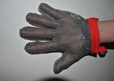 Security Protective Steel Mesh Gloves For Cutting Meat , Anti - Corrosion