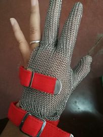 Anti-spear Knife Stainless Steel Gloves With Five Fingers For Slaughterhouse