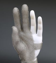 SS304 Stainless Steel Mesh Gloves , Stainless Steel Ring Mesh For Kitchen