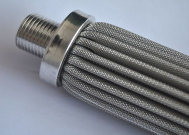 Stainless Steel Mesh Filter Cartridge / Metal Wire Mesh Filters High Strength 