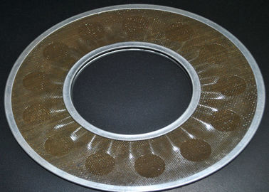 Brass Wire Mesh Filter Disc Supporting For Filtering , 20-200 Micron