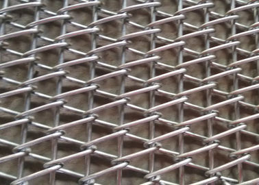 Rod Reinforced Metal Wire Mesh Conveyor Belt , Stainless Steel Mesh Conveyor Belt 