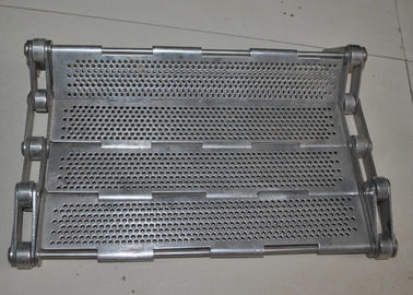 316 Stainless Steel Wire Mesh Conveyor Belt dengan Round Hole Heavy Loading