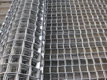 Stainless Steel Flat Flex Wire Belt / Sabuk Konveyor Honeycomb Untuk Mesin Pengering