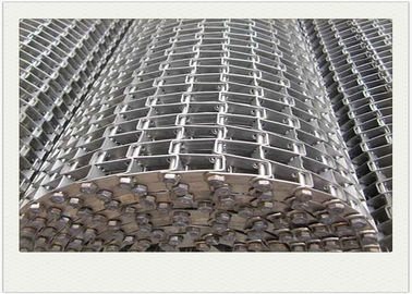 Flat Wire Mesh Conveyor Belt Dengan Kawat Stainless Steel Untuk Mesin Berat