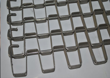 Flat Wire Mesh Conveyor Belt With Stainless Steel Wire For Heavy Machine