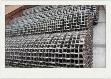 Staininless Steel Flat Wire Conveyor Belt For Heavy Machinery Alkali Resistance