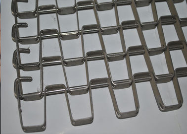 Staininless Steel Flat Wire Conveyor Belt For Heavy Machinery Alkali Resistance