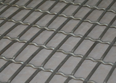 Crimped Carbon Steel / Stainless Steel Wire Mesh Screen Stable Structure