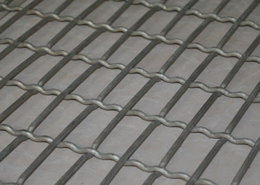 Lock Crimped Weave Stainless Screen Mesh For Pig Raising , Corrosion Resistant