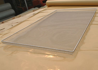 Food Grade Wire Mesh Tray For Vegetable Dehydration , Corrosion Resistant