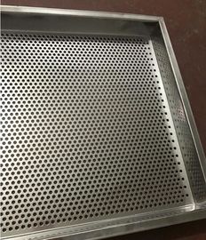 Metal Perforated Stainless Steel Wire Mesh Cable Tray , Food Grade Baking Tray