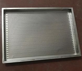 Metal Perforated Stainless Steel Wire Mesh Cable Tray , Food Grade Baking Tray