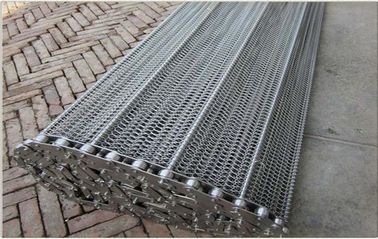 304 Stainless Steel Conveyor Belt , Wire Mesh Chain Link Conveyor Belt 