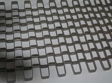 Stainless Steel Conveyor Chain Belt , Silver Wire Mesh Conveyor Belt for Food Drying 