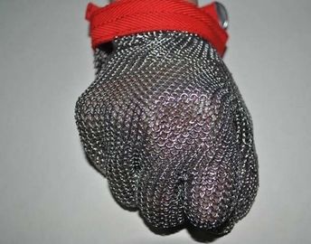 Security Protective Stainless Steel Mesh Hand Glove Anti - Corrosion For Butcher