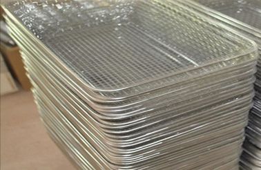 SS 304 Industrial Rectangular Wire Mesh Basket Perlindungan Lingkungan