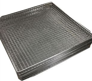 Woven Wire Grill Mesh Basket For Holding Glass , SS Wire Baskets 